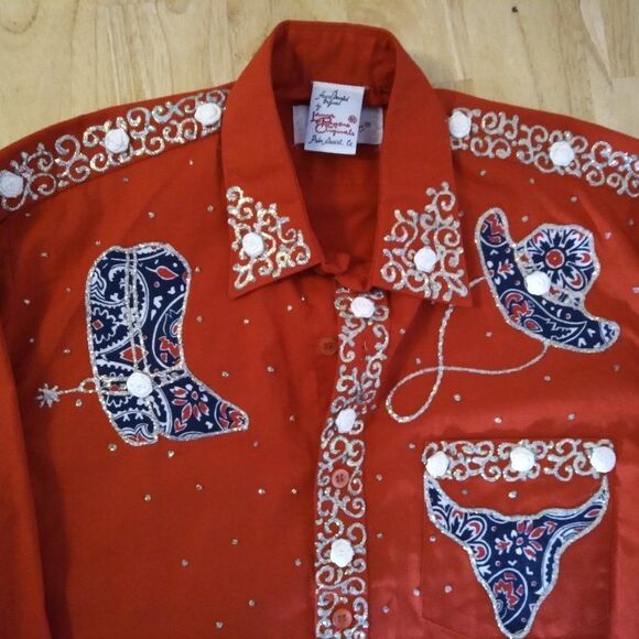 Vintage Laura Rogers Originals Hand Painted Shirt - Picture 1 of 9